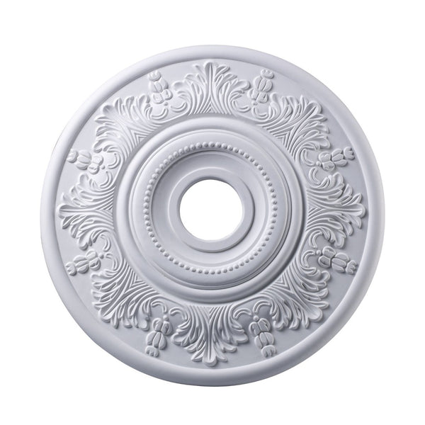 Atlas Lauderdale Decorative Medallion - Timeless Ceiling Accent for Chandeliers and Pendant Lights White 21'' LA11110-WH