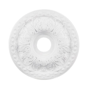 Atlas Pennington Decorative Medallion - Timeless Acanthus Design for Elegant Ceiling Fixtures & Spaces White 18'' LA11119-WH