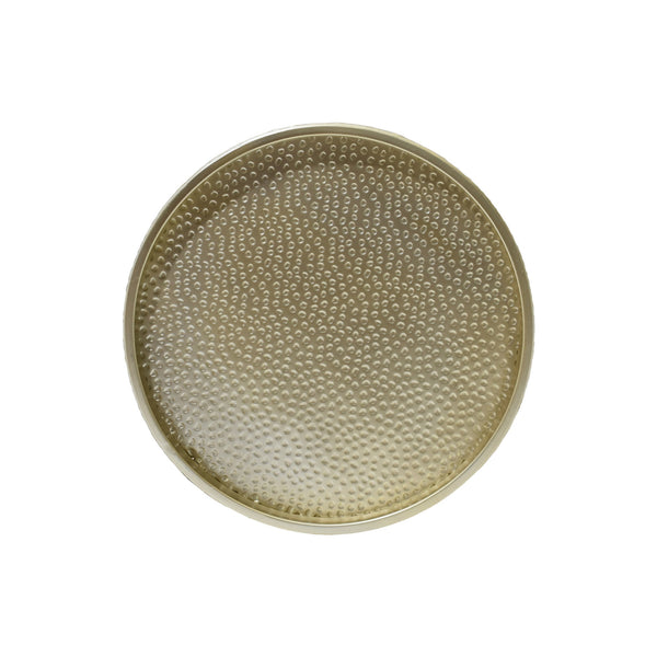 English Elm Christopher Knight Home® - METAL Round Hammered Accent Side Table with Textured Iron Frame, Modern Industrial Chic Decor Gold 65502.00GLD