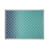 Christopher Knight Home® - Noble House - Laguna Outdoor 7'10" X 10' Ombre Area Rug, Blue and Ivory