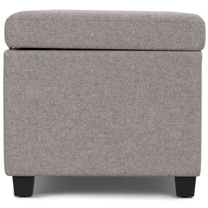 English Elm Avalon Extra Large Storage Ottoman Bench In Cloud Grey – Stylish Seating With Hidden Storage Solutions B136P158653