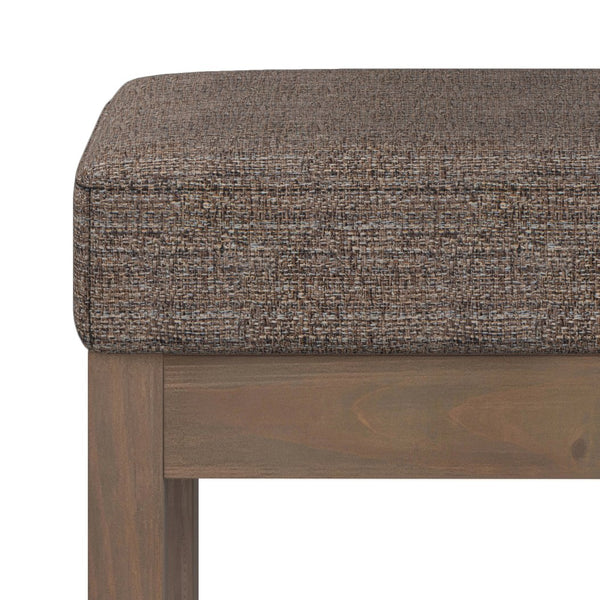 English Elm Milltown Compact Ottoman Bench In Mink Brown - Versatile Footstool For Modern Home Décor & Style B136P159090