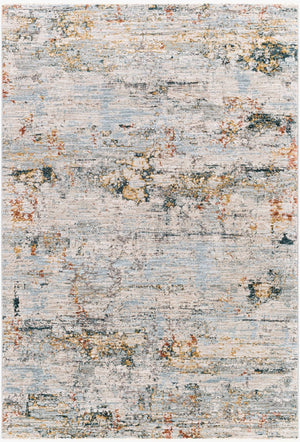 Livabliss Laila Machine Woven Polyester Area Rug with Fringe Trim for Living and Dining Rooms Pale Blue, Dark 12' x 15' LAA2300-1215