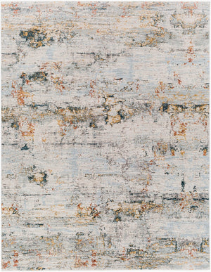 Livabliss Laila Machine Woven Polyester Area Rug with Fringe Trim for Living and Dining Rooms Pale Blue, Dark 7'10" x 10'2" LAA2300-710103