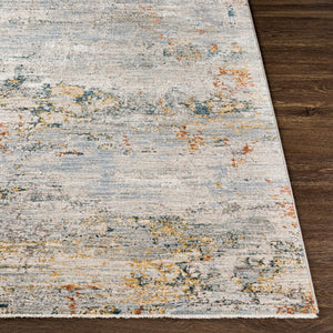 Livabliss Laila Machine Woven Polyester Area Rug with Fringe Trim for Living and Dining Rooms Pale Blue, Dark 12' x 15' LAA2300-1215