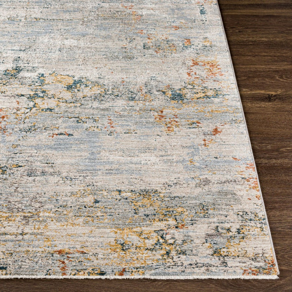 Livabliss Laila Machine Woven Polyester Area Rug with Fringe Trim for Living and Dining Rooms Pale Blue, Dark 12' x 15' LAA2300-1215