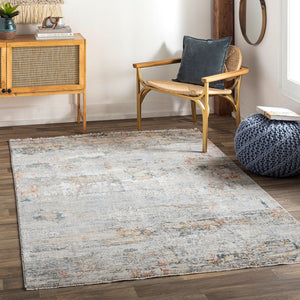 Livabliss Laila Machine Woven Polyester Area Rug with Fringe Trim for Living and Dining Rooms Pale Blue, Dark 12' x 15' LAA2300-1215