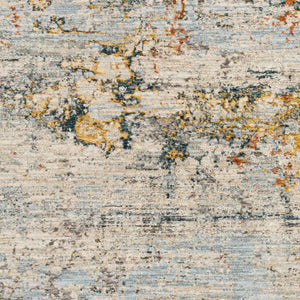 Livabliss Laila Machine Woven Polyester Area Rug with Fringe Trim for Living and Dining Rooms Pale Blue, Dark 12' x 15' LAA2300-1215