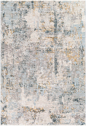 Livabliss Laila Large Polyester Area Rug with Fringe Minimalist Modern Style for Living Rooms Pale Blue, Dark 2' x 2'11" LAA2303-23