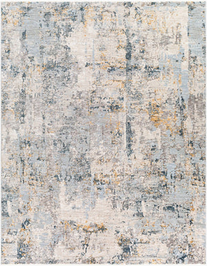 Livabliss Laila Large Polyester Area Rug with Fringe Minimalist Modern Style for Living Rooms Pale Blue, Dark 7'10" x 10'2" LAA2303-710103
