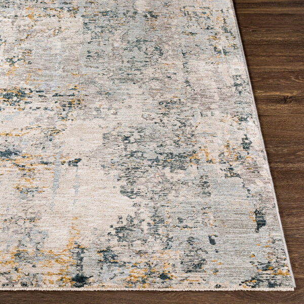 Livabliss Laila Large Polyester Area Rug with Fringe Minimalist Modern Style for Living Rooms Pale Blue, Dark 7'10" x 7'10" LAA2303-710RD