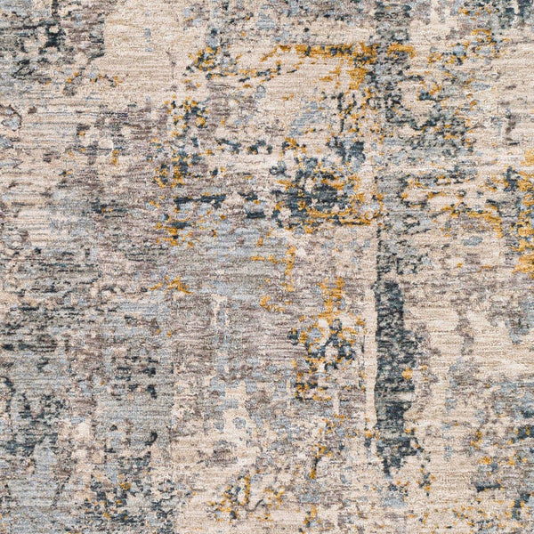 Livabliss Laila Large Polyester Area Rug with Fringe Minimalist Modern Style for Living Rooms Pale Blue, Dark 7'10" x 7'10" LAA2303-710RD