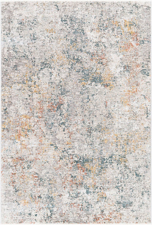 Livabliss Laila Dimensional High Low Polyester Area Rug for Living and Dining Spaces Light Gray, Whi 9' x 12'2" LAA2304-9122