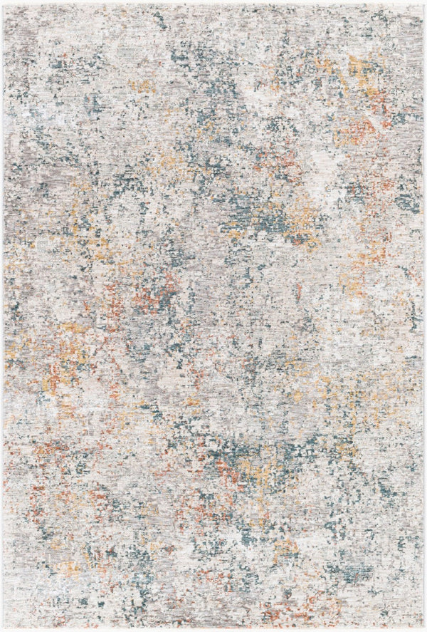 Livabliss Laila Dimensional High Low Polyester Area Rug for Living and Dining Spaces Light Gray, Whi 9' x 12'2" LAA2304-9122