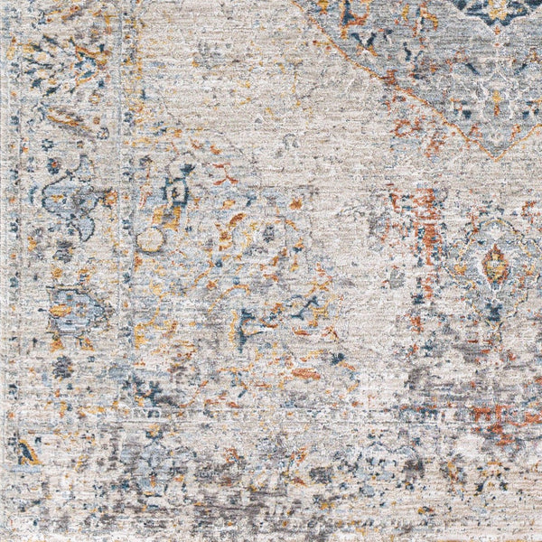 Livabliss Laila Medallion Area Rug with Tassel Fringe Polyester Woven Square Living Room Accent Rust, Teal 7'10" x 7'10" LAA2306-710RD