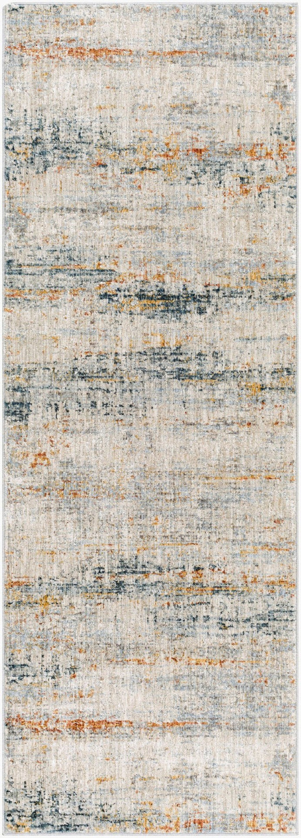 Livabliss Laila Geometric Fringe Area Rug Polyester Woven for Living Dining or Bedroom Use Teal, Dusty Sag 2'7" x 7'3" LAA2308-2773