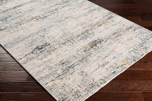 Livabliss Laila Minimalist Polyester Area Rug with Fringe Detail for Living and Dining Rooms Teal, Dusty Sag 10' x 13'11" LAA2309-1014