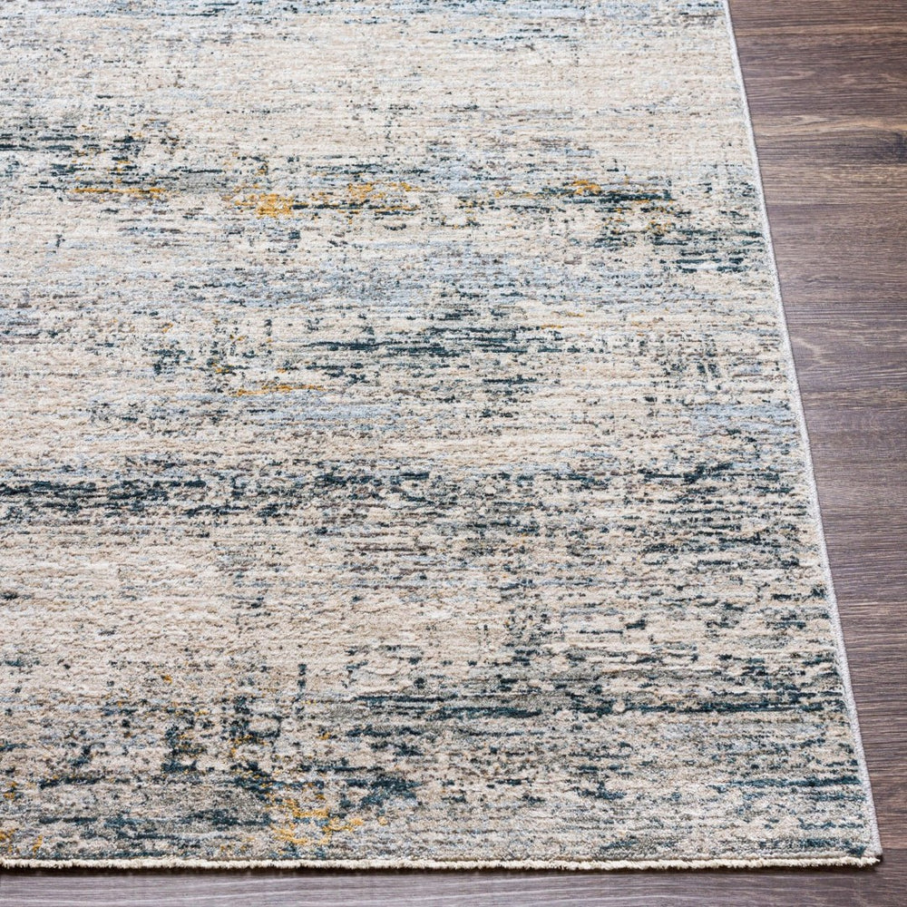 Livabliss Laila Minimalist Polyester Area Rug with Fringe Detail for Living and Dining Rooms Teal, Dusty Sag 10' x 13'11" LAA2309-1014