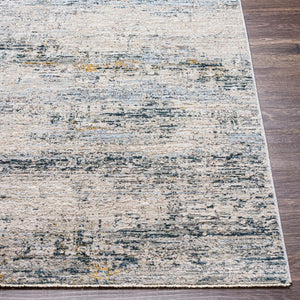 Livabliss Laila Minimalist Polyester Area Rug with Fringe Detail for Living and Dining Rooms Teal, Dusty Sag 10' x 13'11" LAA2309-1014