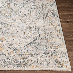Livabliss Laila Traditional Medallion Area Rug Polyester Pile Fringe Trim Formal Living Room Teal, Dusty Sag 12' x 15' LAA2311-1215