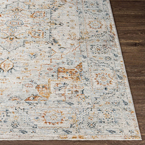 Livabliss Laila Traditional Polyester Area Rug with Fringe for Living Room and Dining Space Teal, Dusty Sag 9' x 12'2" LAA2312-9122