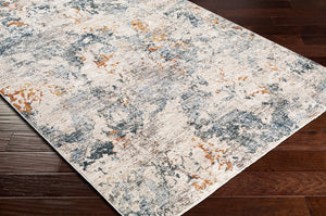 Livabliss Laila Fringe Border Polyester Area Rug Medium Pile for Modern Living Spaces Teal, Dusty Sag 5'3" x 5'3" LAA2315-53RD