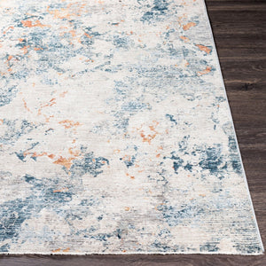 Livabliss Laila Fringe Border Polyester Area Rug Medium Pile for Modern Living Spaces Teal, Dusty Sag 5'3" x 5'3" LAA2315-53RD