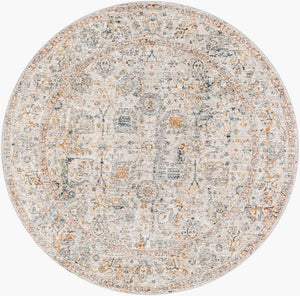 Livabliss Laila Traditional High Low Texture Polyester Area Rug for Living Room or Bedroom Teal, Rust 7'10" x 7'10" LAA2317-710RD