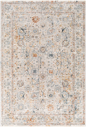 Livabliss Laila Traditional High Low Texture Polyester Area Rug for Living Room or Bedroom Teal, Rust 9' x 12'2" LAA2317-9122