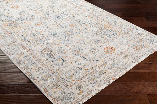 Livabliss Laila Traditional High Low Texture Polyester Area Rug for Living Room or Bedroom Teal, Rust 7'10" x 7'10" LAA2317-710RD