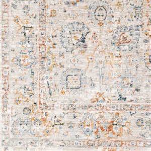 Livabliss Laila Traditional High Low Texture Polyester Area Rug for Living Room or Bedroom Teal, Rust 7'10" x 7'10" LAA2317-710RD