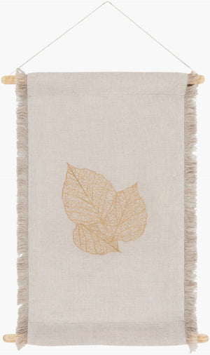 Surya Leaf Handwoven Textile Wall Art Bohemian Woven Hanging for Entryways and Gallery Walls LAF1000-1812
