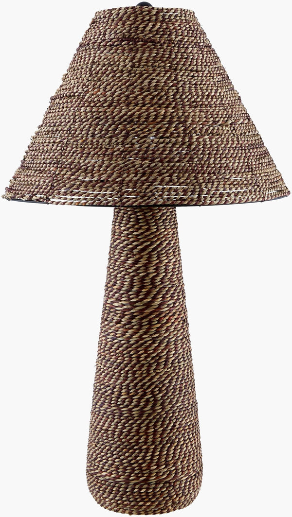 Livabliss Laggan Woven Rattan Table Lamp with Matching Shade for Bohemian Living Spaces LAG-001