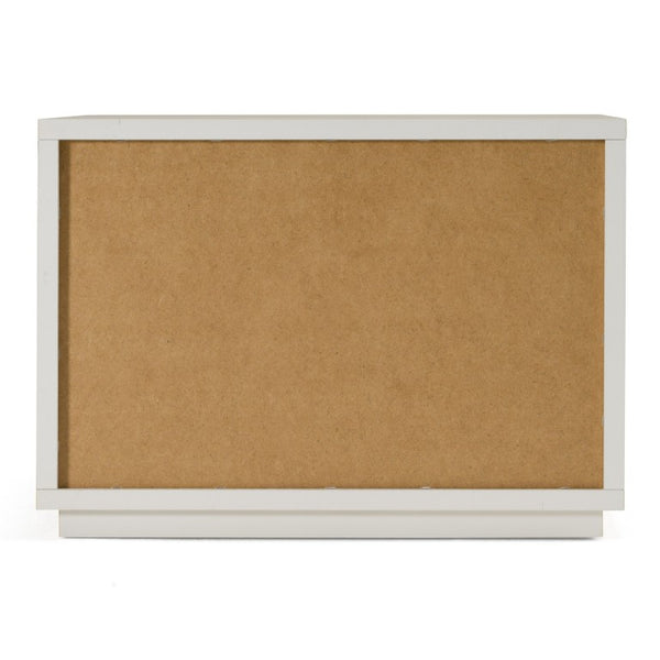 VIG Furniture Lago Modern Faux Travertine Nightstand With Soft-Close Drawer, Rose Copper Handle, Durable Laminate VGAC-LAGO-NS