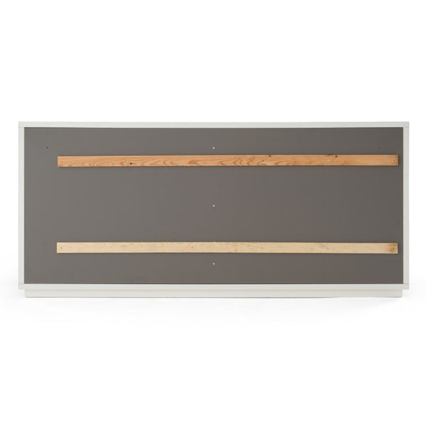 VIG Furniture Lago Faux Travertine Dresser With 6 Soft-Close Drawers, Rose Copper Handles, Durable Modern Style VGAC-LAGO-DRS