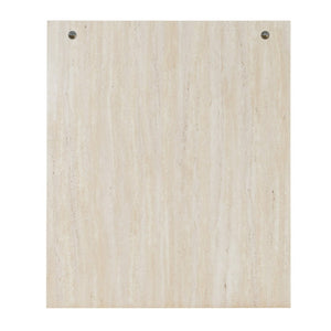 VIG Furniture Lago Faux Travertine Mirror 34X40" — Modern Rectangular Wall Or Dresser Accent, Lightweight Durable VGAC-LAGO-MIR