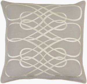 Surya Leah Modern Elegant 20" Accent Pillow In Luxurious Cotton-linen Blend For Contemporary Decor Beige Linen,Cotton Lah003-2020