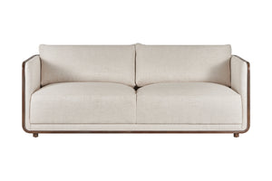 A.R.T. Furniture Sagrada Sofa – Contemporary Design With Cozy Fiber Blenddown Pillows And Durable Pocket Coils  Parrwood Solid Frame In The Hazel Finish 764501-5303