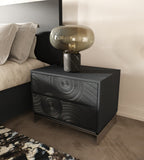 VIG Furniture Lamod Cirque - Modern Black Ash Nightstand VGVC-N2368