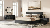 Lamod Cirque - Modern Black Ash Bedroom Set