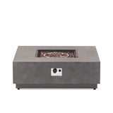 Christopher Knight Home® Noble House Square Iron Fire Pit-50 000 Btu