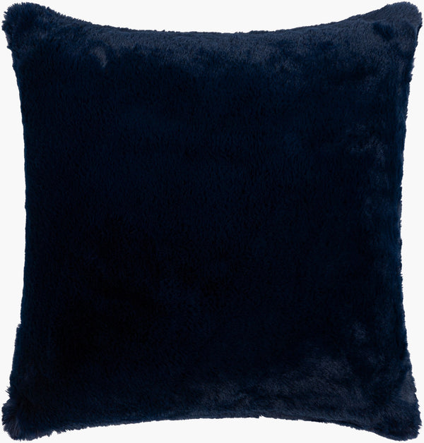 Surya Lapalapa Decorative 20"L X 20"W Accent Pillow – Stylish, Comfortable, And Machine Washable Elegance! Navy Polyester,Polyester Lap007-2020