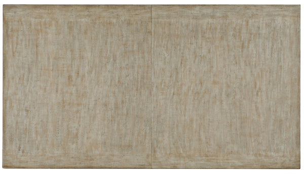 Hooker Furniture Alfresco Vittorio European Farmhouse 80" Rect Dining Table Light Tusk W/ 2X22" Leaves, X-Trestle Stability 6025-75200-80