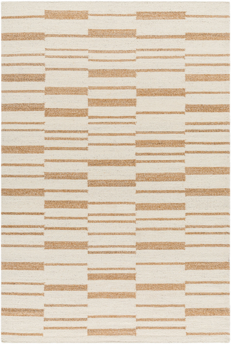 Lanesra LAR-2300 8' x 10' Handmade Rug LAR2300-810  Pearl, Camel, Warm Grey Surya