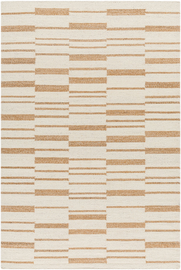 Lanesra LAR-2300 8' x 10' Handmade Rug LAR2300-810  Pearl, Camel, Warm Grey Surya