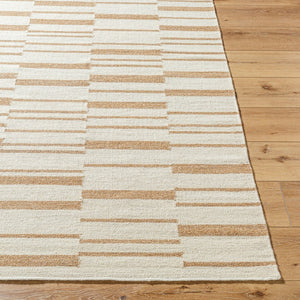 Livabliss Lanesra Handwoven Wool Accent Rug for Entryway Bedroom or Bath Artisan Crafted in India Ivory, Sandston 2' x 3' LAR2300-23