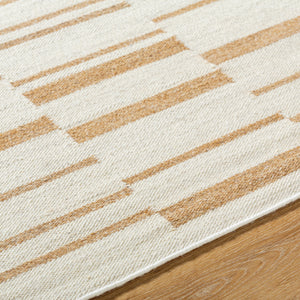 Lanesra LAR-2300 8' x 10' Handmade Rug LAR2300-810  Pearl, Camel, Warm Grey Surya