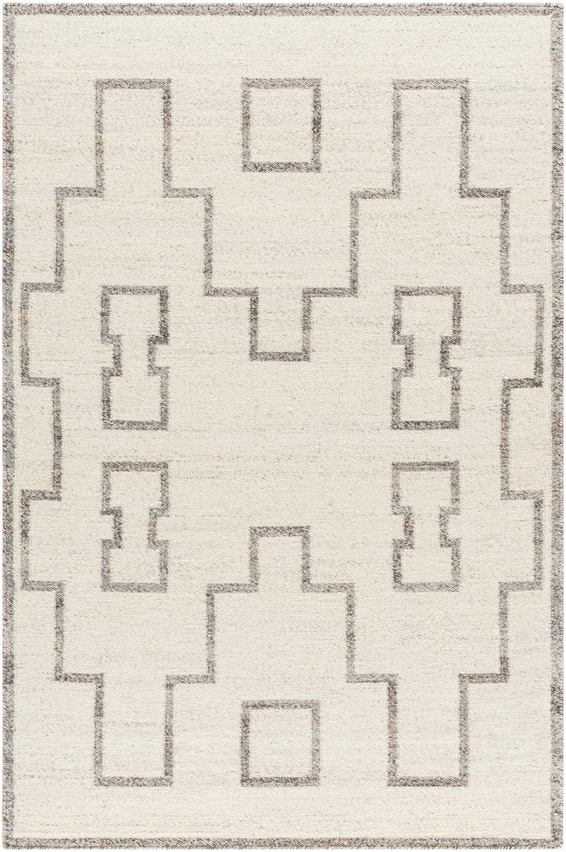 Lanesra LAR-2301 8' x 10' Handmade Rug LAR2301-810  Pearl, Ash, Metallic - Silver, Sage Surya