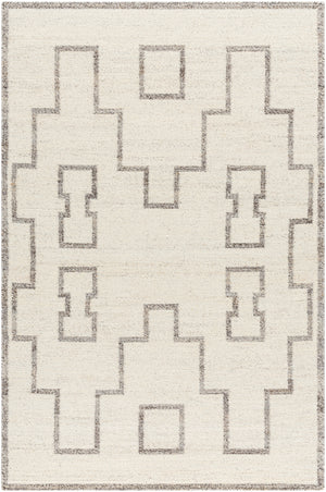 Lanesra LAR-2301 8' x 10' Handmade Rug LAR2301-810  Pearl, Ash, Metallic - Silver, Sage Surya