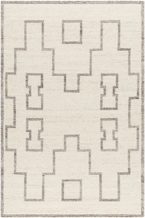 Lanesra LAR-2301 8' x 10' Handmade Rug LAR2301-810  Pearl, Ash, Metallic - Silver, Sage Surya